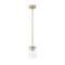 Z-Lite Thayer Pendant, 1-Light, 4.75 In.W x 7.5 In.H, Luxe Gold/Clear 742MP-LG - alternate 2